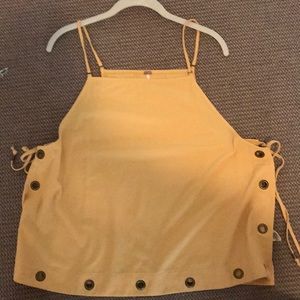 Free people yellow tank top